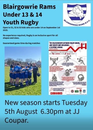 Blairgowrie RAMS Under 13 & 14 Youth Rugby