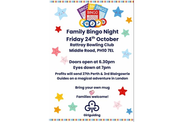 Bingo Night - Girlguiding Fundraiser