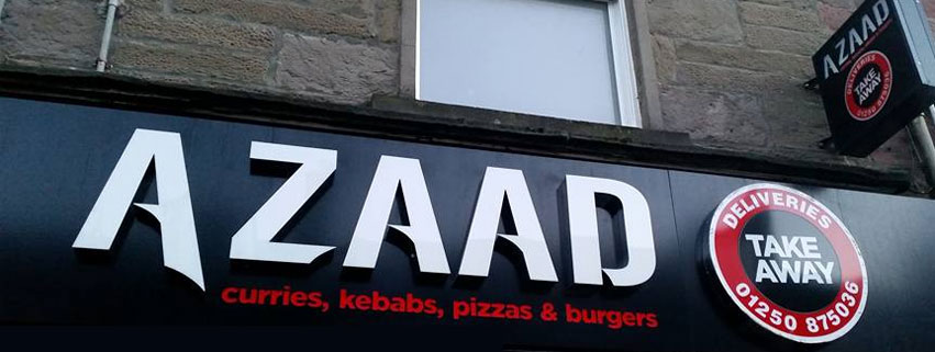 Azaad Tandoori in Blairgowrie - will deliver, call 01250 875036