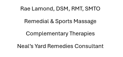 Rae Lamond - Remedial & Sports Massage, Complementary Therapist